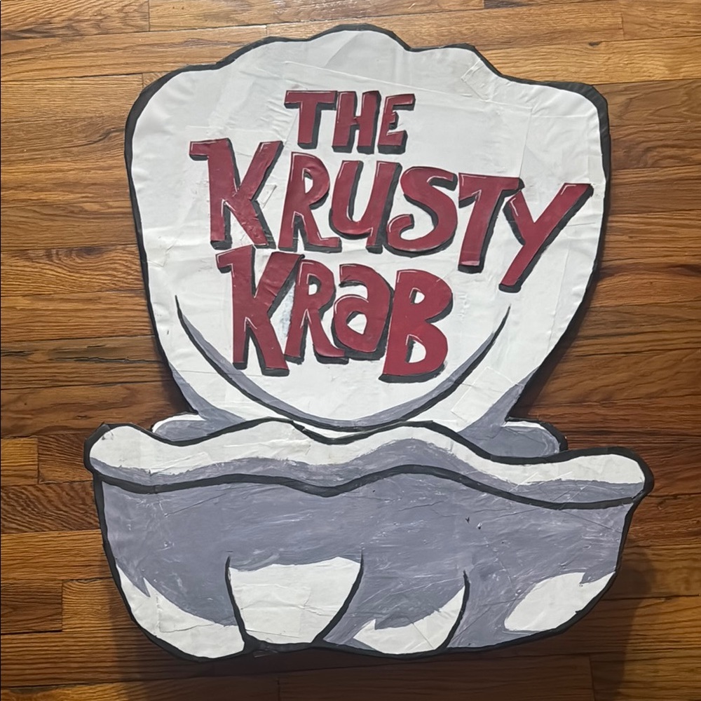 The Krusty Krab Wall Decor - White and Red